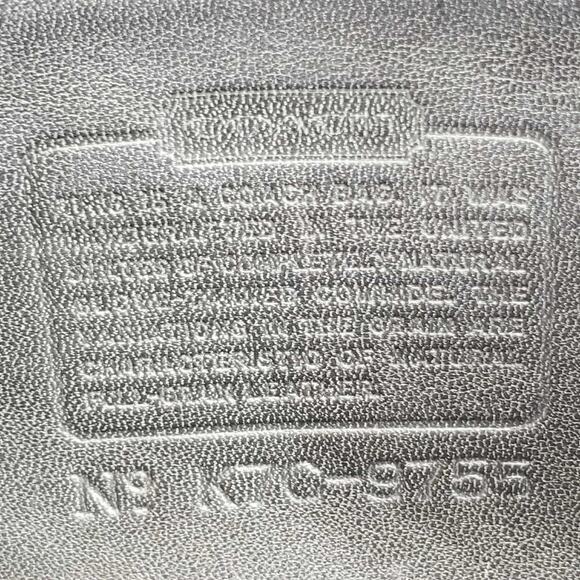 Coach Vintage 9755 Leather Penny Pocket Purse Crossbody Bag Black USA - Picture 7 of 16